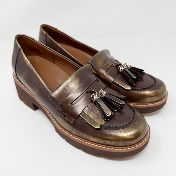 Naturalizer Desmond Penny Platform Lug Tassel Loafers Women's 8 - Picture 1 of 12